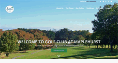 Desktop Screenshot of maplehurstcc.net