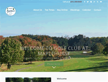 Tablet Screenshot of maplehurstcc.net